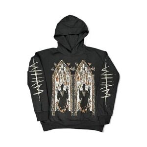 Rare Who Decides War Graphic Hoodie Black Size XL New Without Tags‎